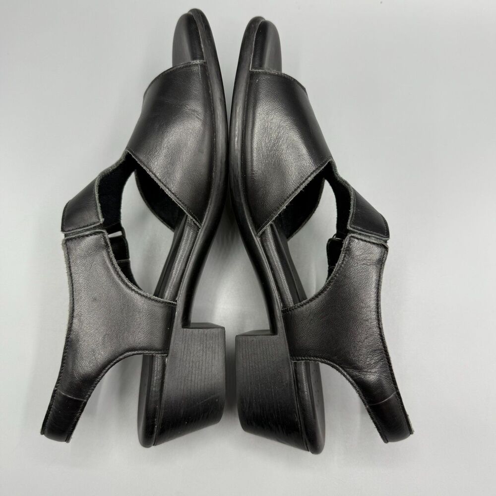 SAS Womens Sandal Suntimer Black Leather Slingback Shoes Size 8 M - Picture 4 of 8
